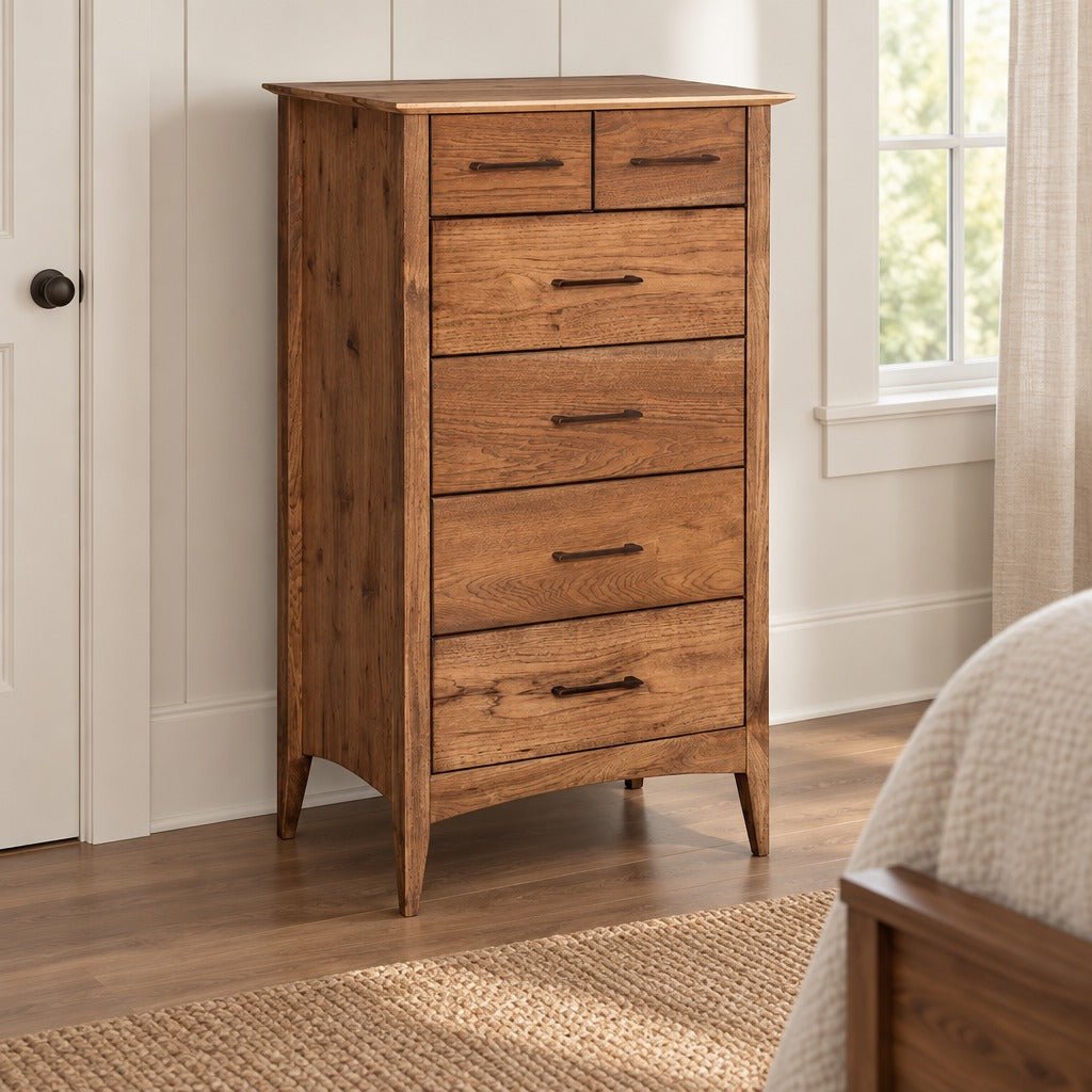 Amish Belleville Shaker Style Solid Wood 5pc Bedroom Set