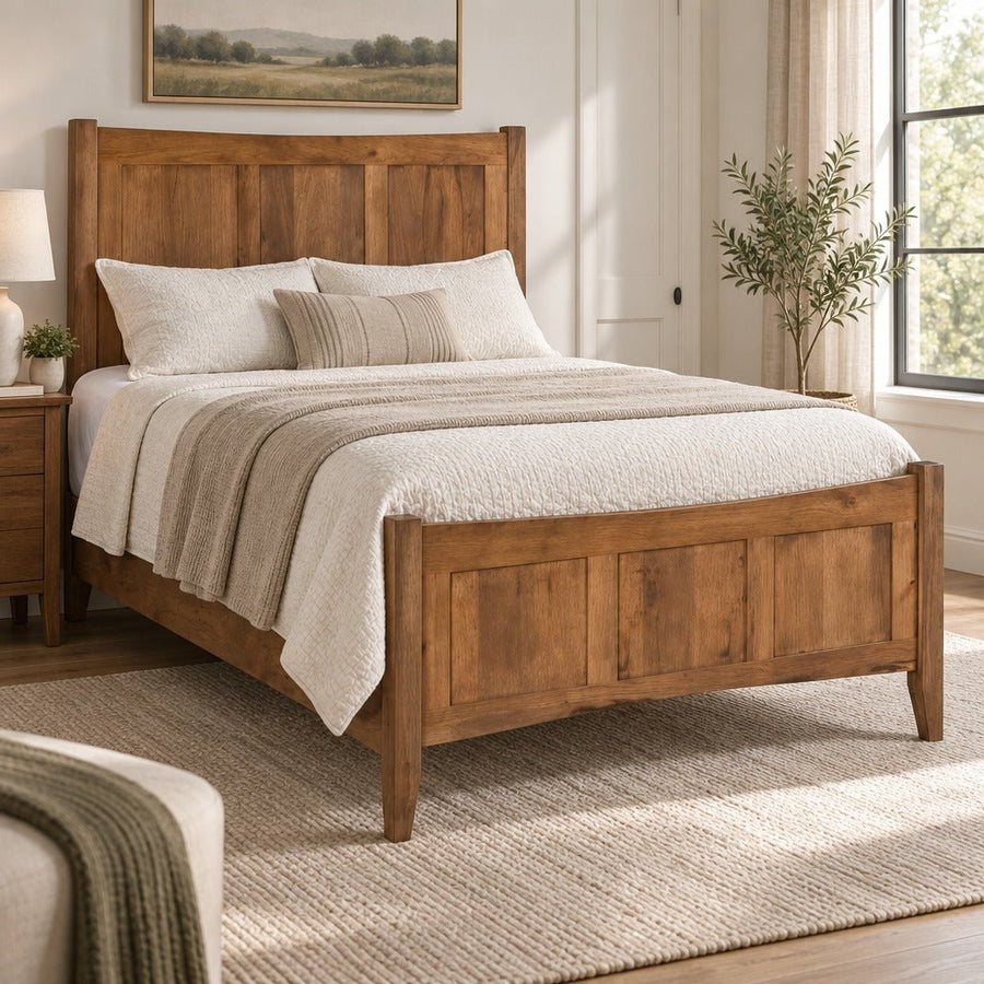 Amish Belleville Shaker Style Solid Wood 5pc Bedroom Set