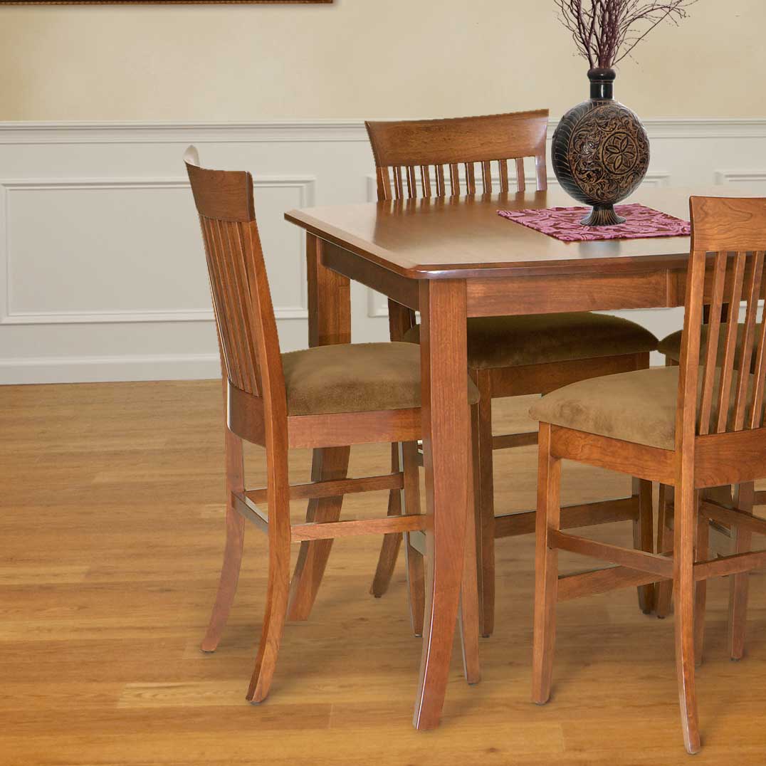 Amish Carlisle Solid Wood Bar Chair - snyders.furniture