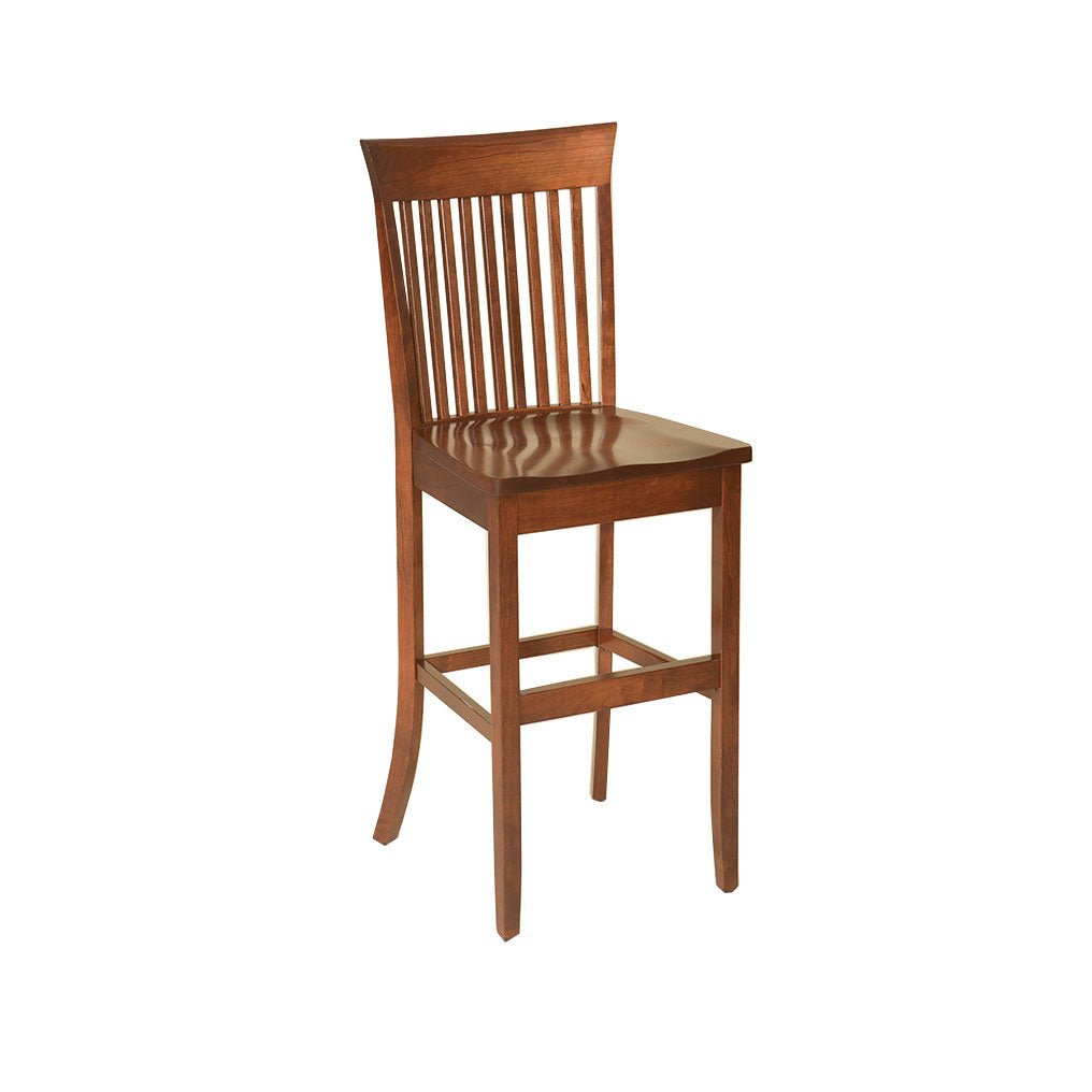Amish Carlisle Solid Wood Bar Chair - snyders.furniture