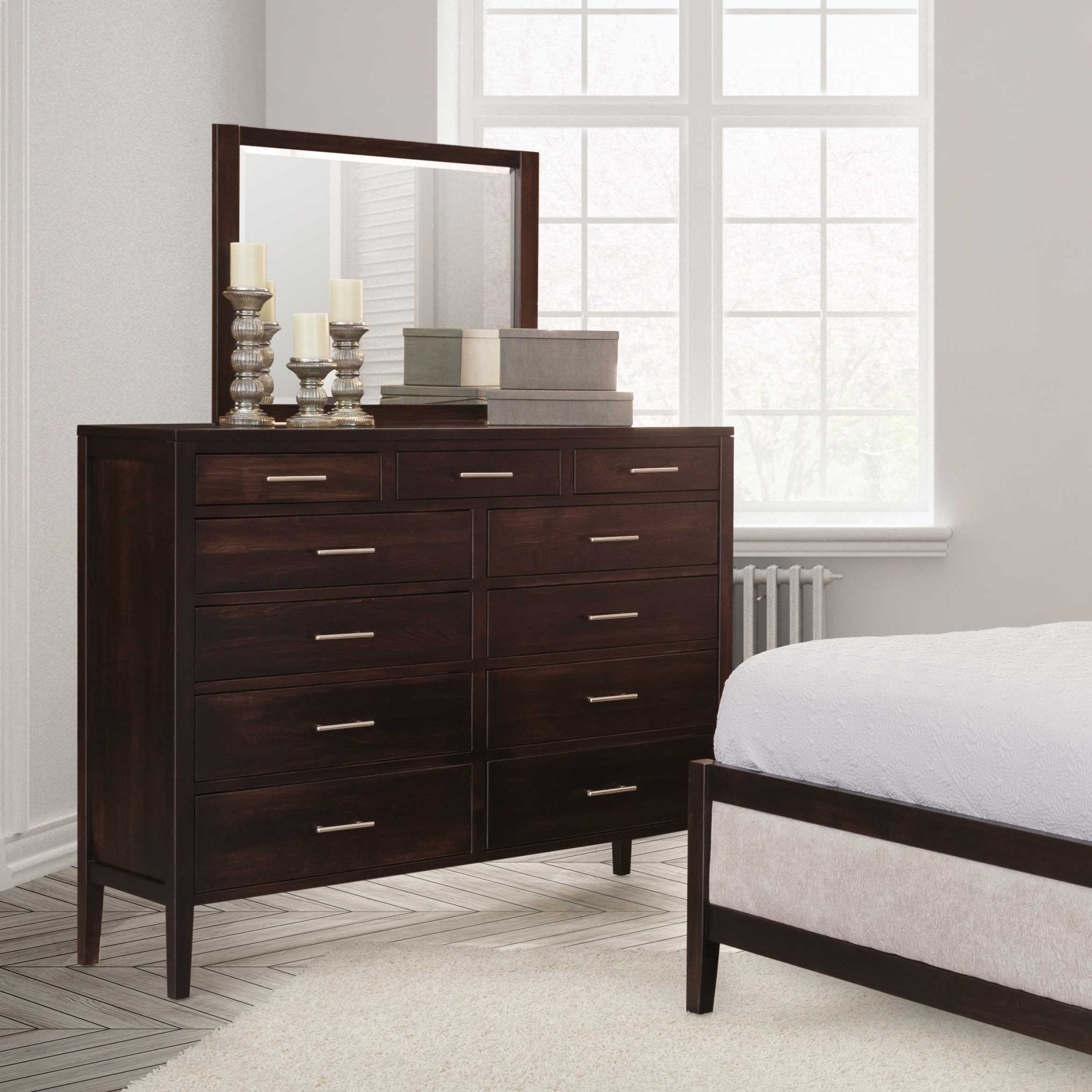 Amish Chelsea 11-Drawer Lady's 48" High Dresser Amish Chelsea 11-Drawer Lady's 48" High Dresser