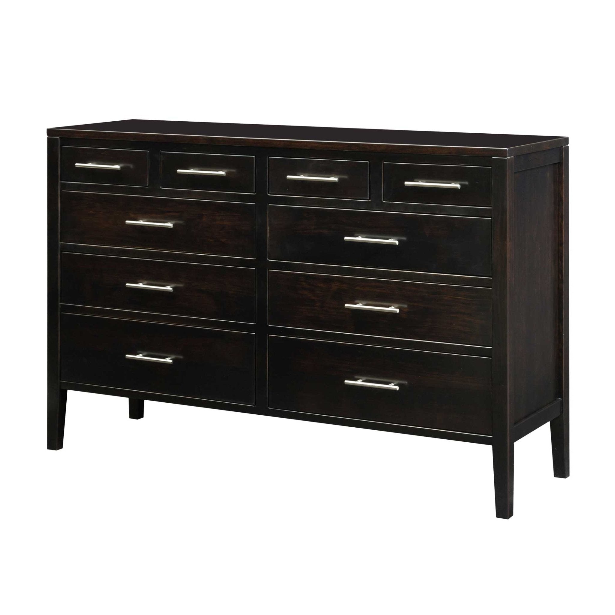 Amish Chelsea 10-Drawer Triple Dresser