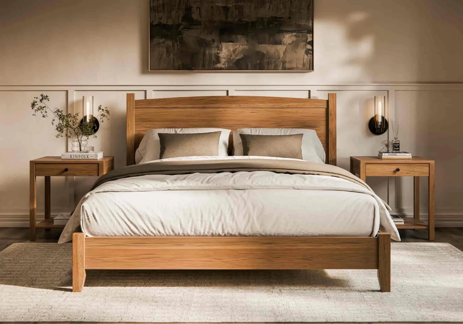 Amish Circleville Arch Panel 3pc Bedroom Set