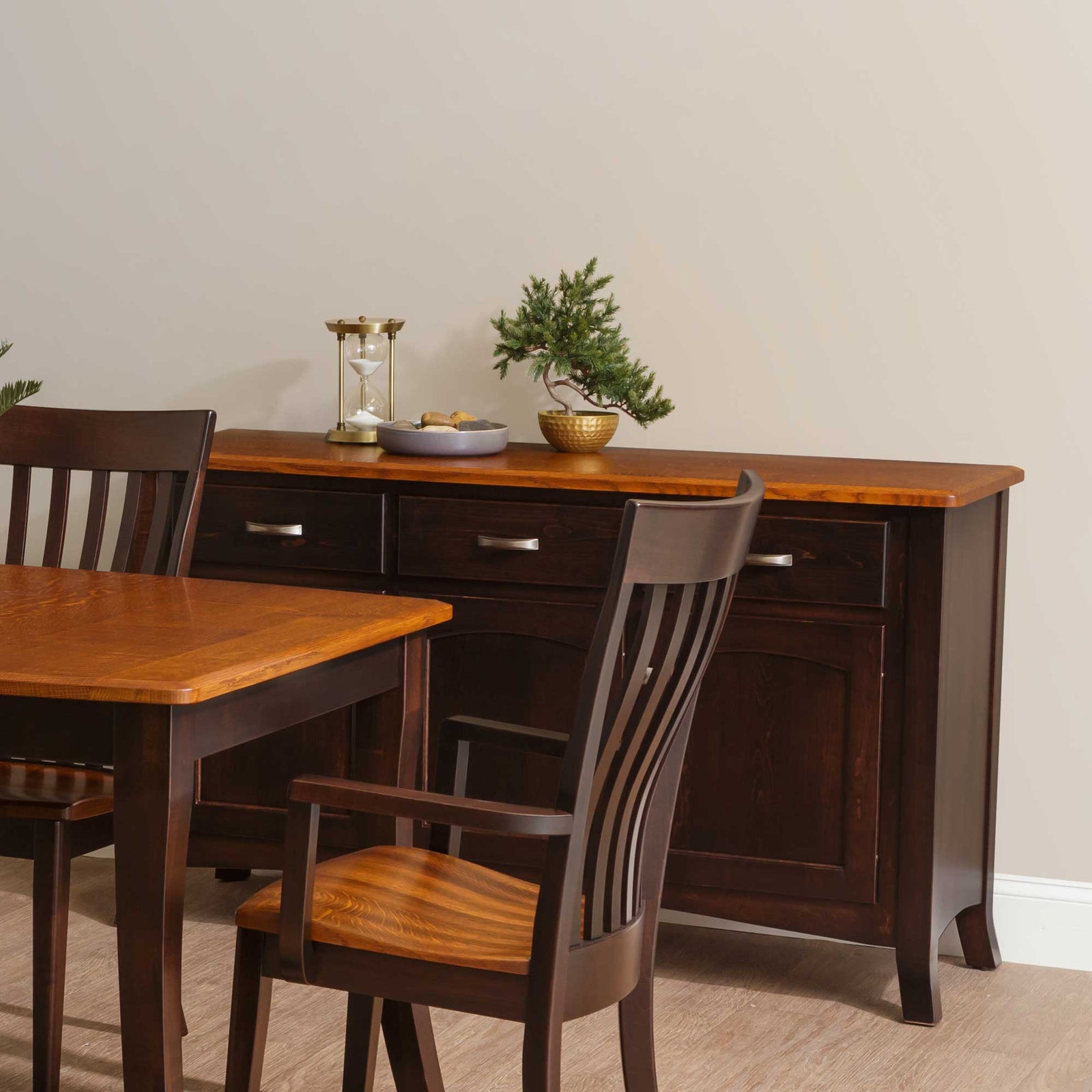 Amish Concord Solid Wood 3-Door Buffet - snyders.furniture