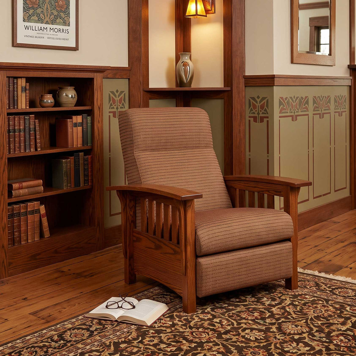 Amish Craftsman Classic Mission Recliner