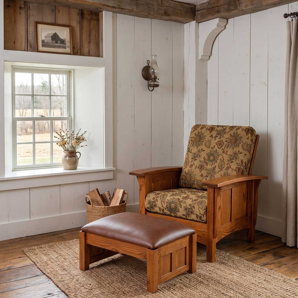 Amish Panel Mission Morris Chair