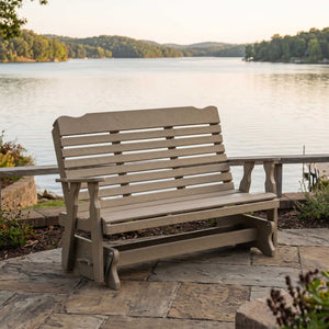 Amish Curve Back 5' Poly Patio Glider