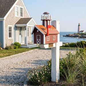 Amish Deluxe Poly Lighthouse Mailbox