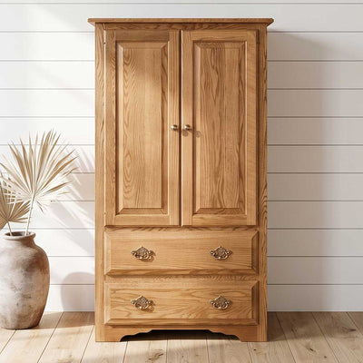 Amish Country Armoire with 2 Doors