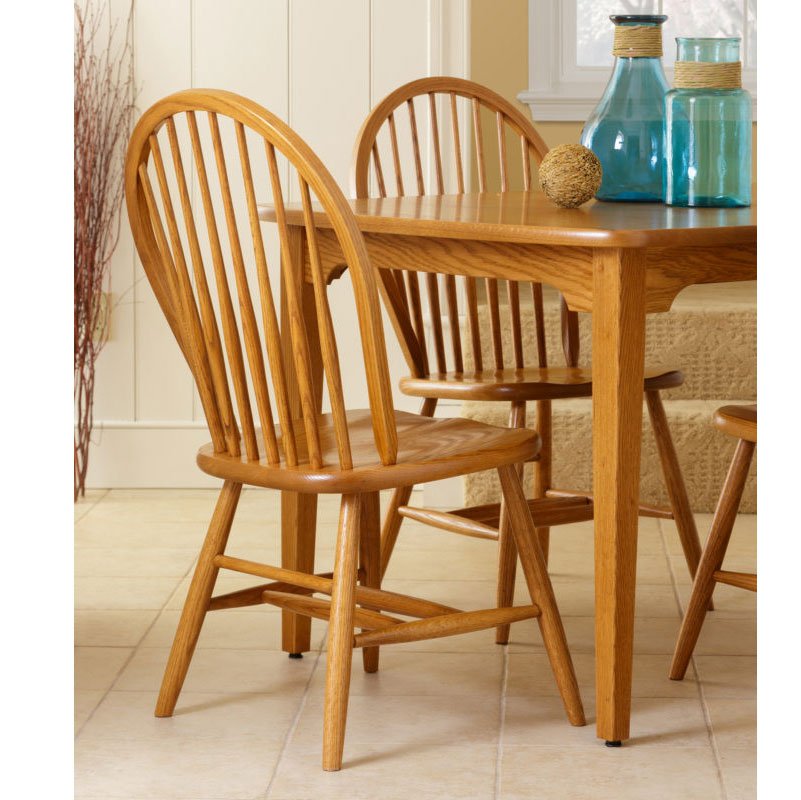 Amish Eight Spindle Dining Chair - snyders.furniture
