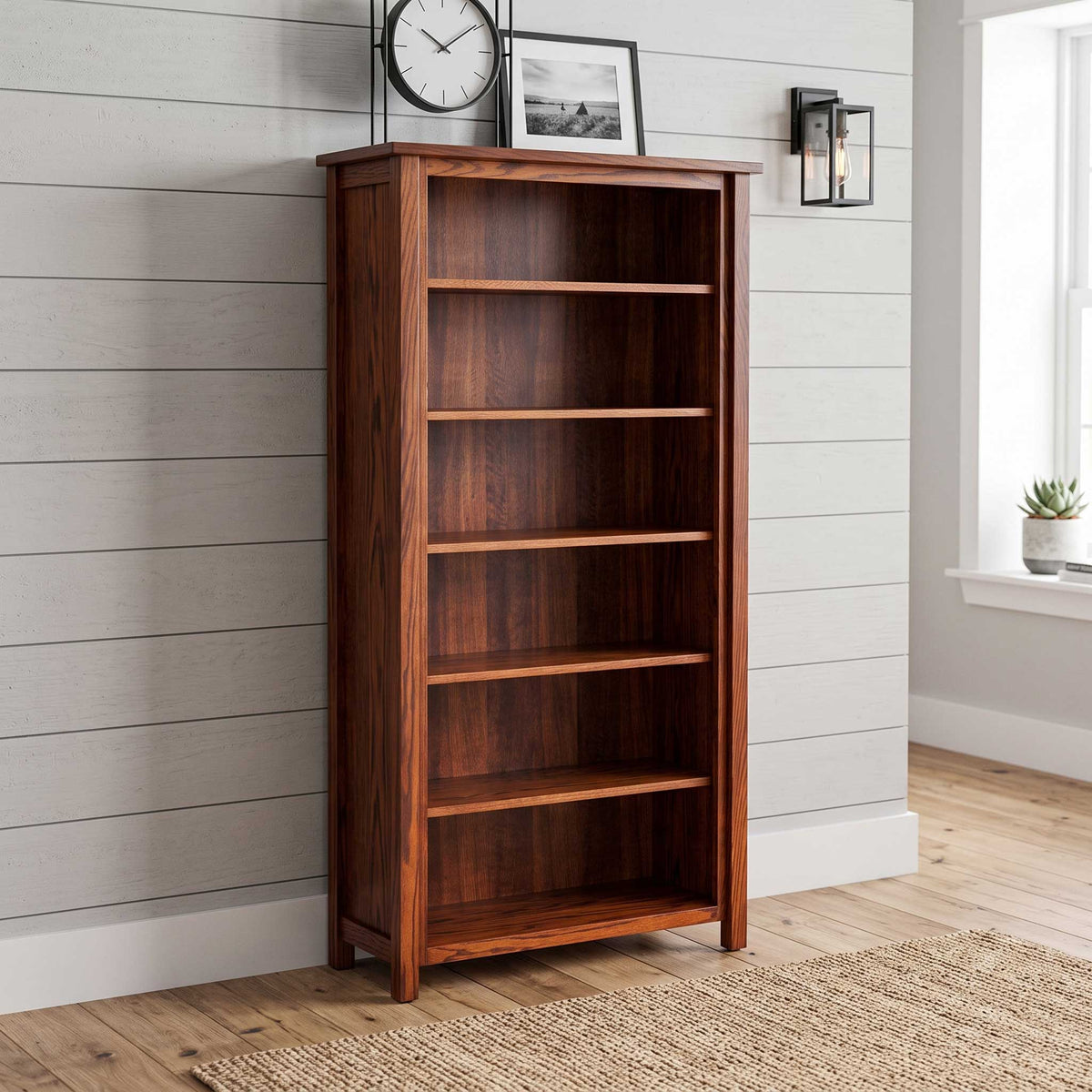 Amish Eshton 6ft Open Bookcase