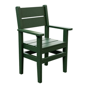 Amish Everyday Value Poly Dining Armchair in Turf Green