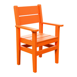Amish Everyday Value Poly Dining Armchair in Bright Orange