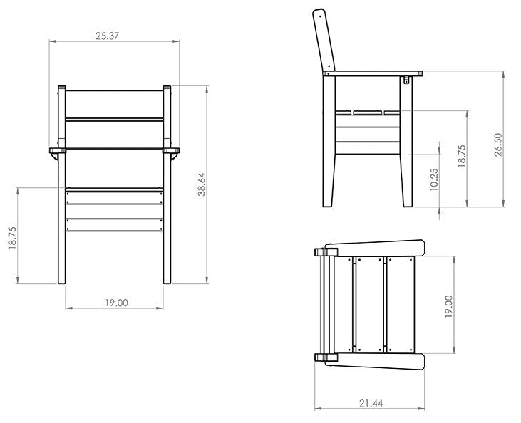 Amish Everyday Value Poly Dining Armchair