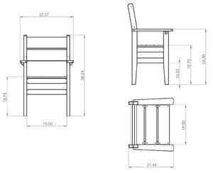 Amish Everyday Value Poly Dining Armchair