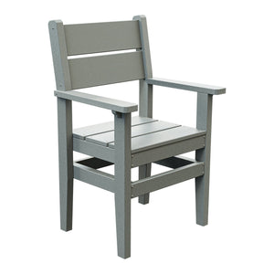 Amish Everyday Value Poly Dining Armchair in Light Gray