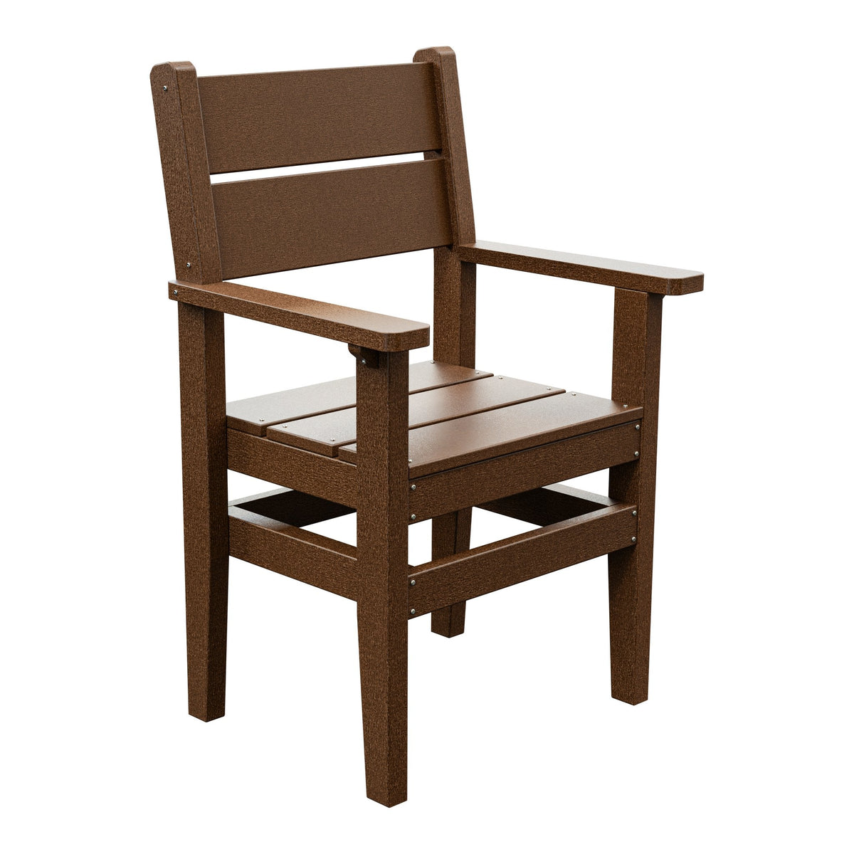 Amish Everyday Value Poly Dining Armchair in Tudor Brown