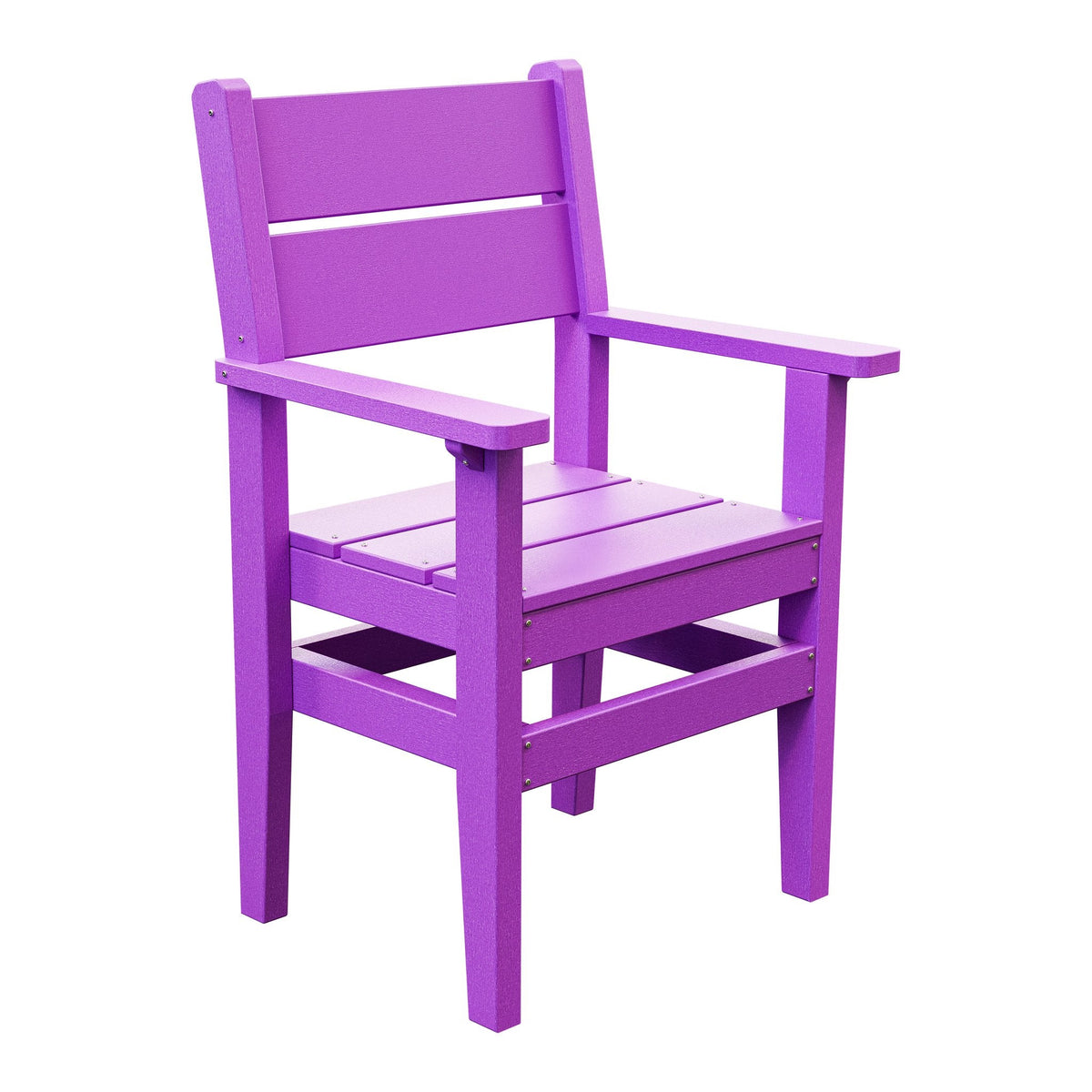 Amish Everyday Value Poly Dining Armchair in Bright Purple