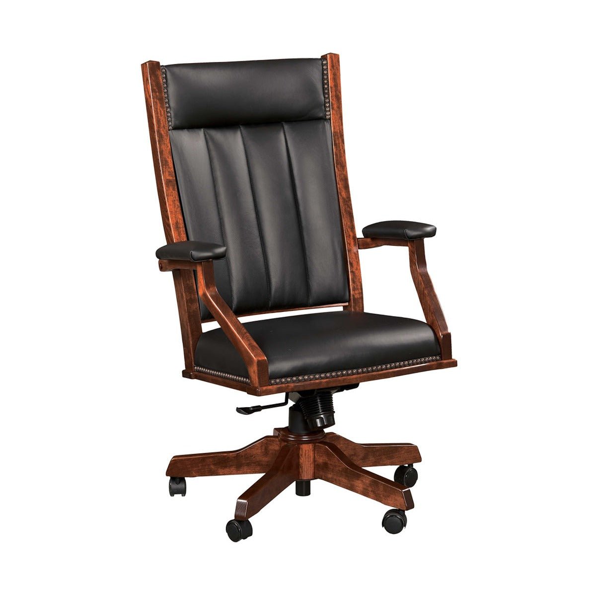 Amish Farmerstown Mission Solid Wood Desk Chair