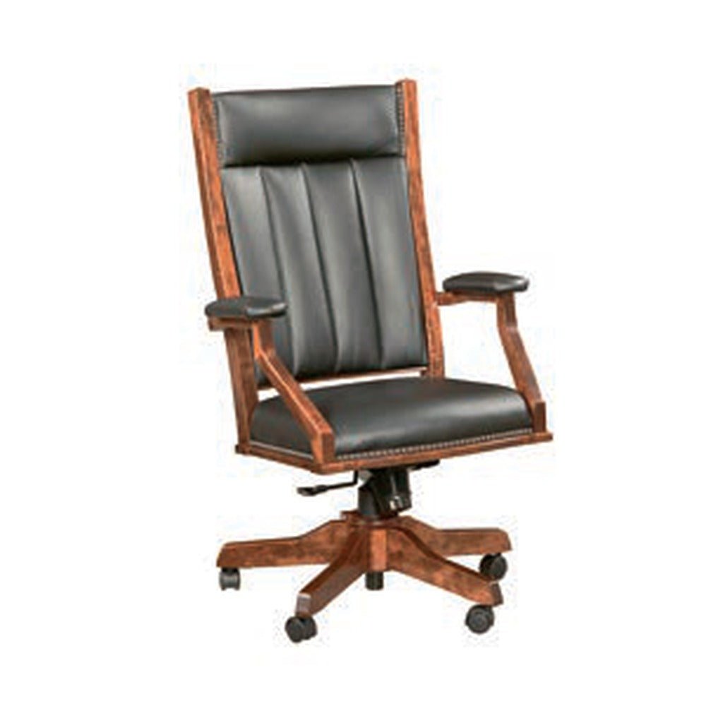 Amish Farmerstown Mission Solid Wood Desk Chair