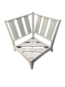 Fernandina poly corner sectional seat frame, light gray, product shot