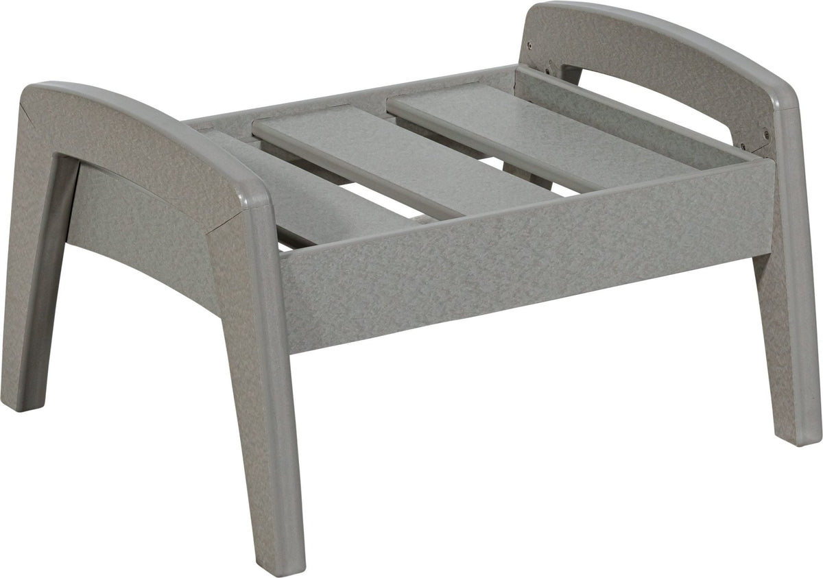 Fernandina poly ottoman frame, gray, product shot (cushion not shown)
