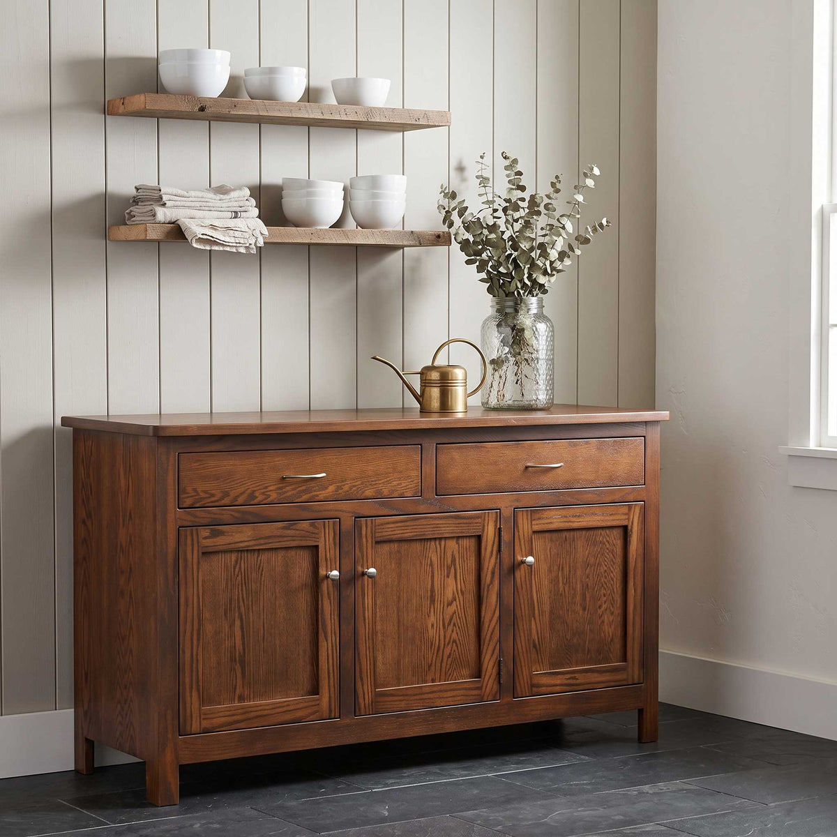 Amish Georgetown 3-Door 58" Storage Buffet