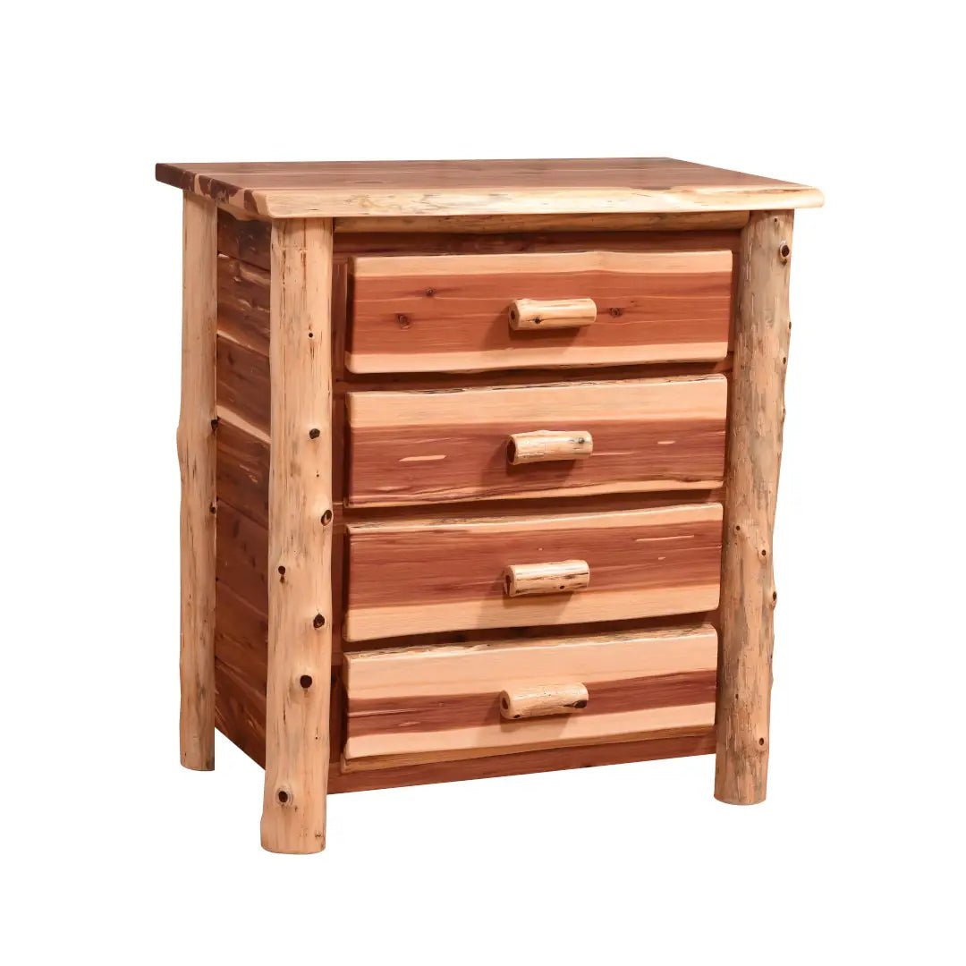 Amish Homestead Log 5 Drawer Chest