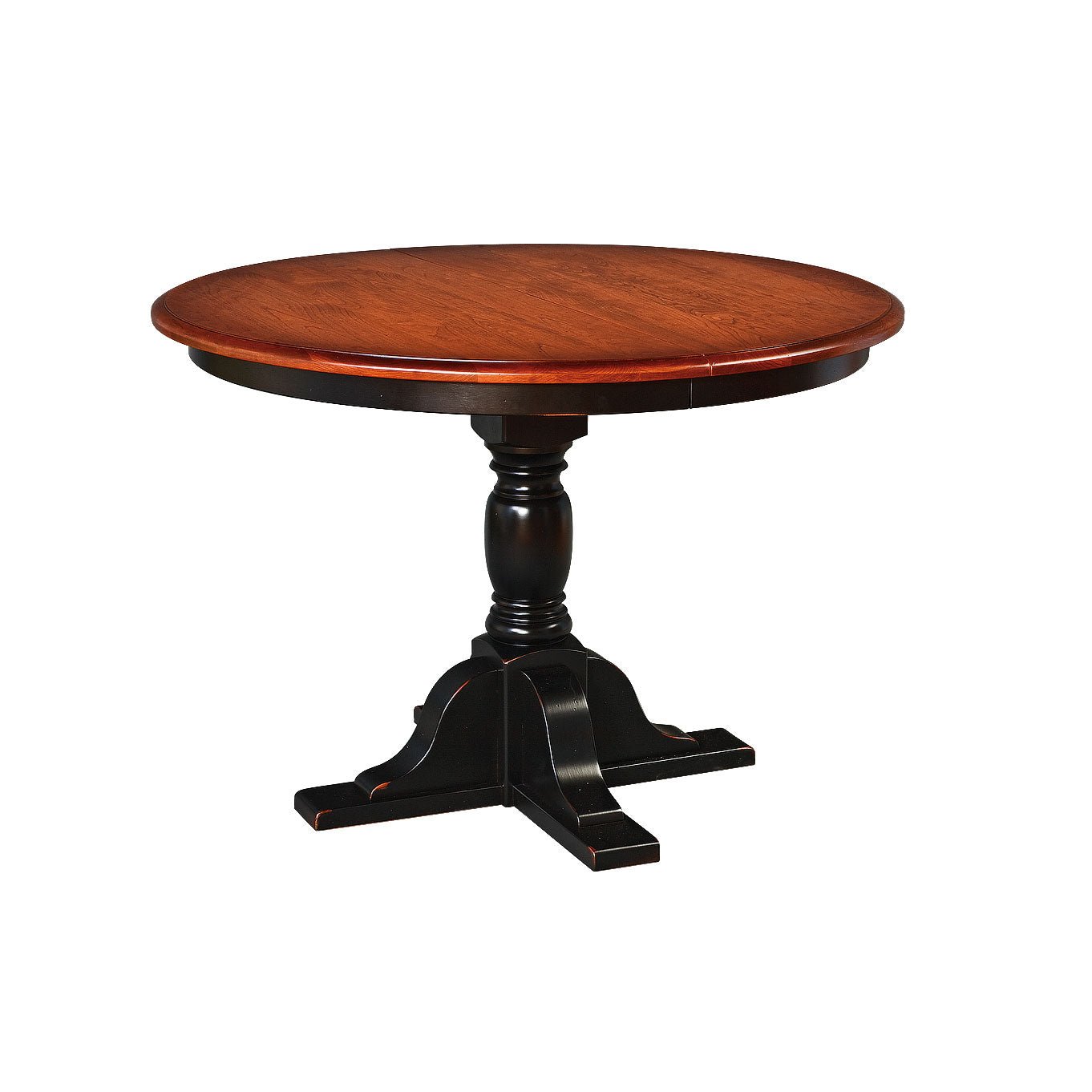 Amish Innkeepers 42" Round Dining Table & 4 Chairs Set - As Shown - snyders.furniture