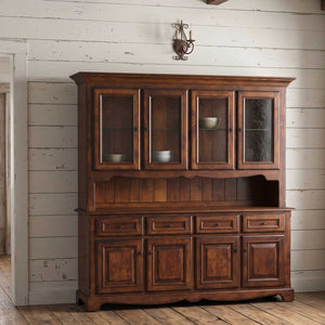 Aparador de comedor Amish Jasper de 4 puertas