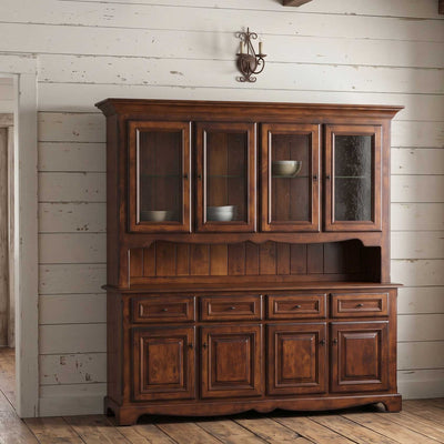 Aparador de comedor Amish Jasper de 4 puertas