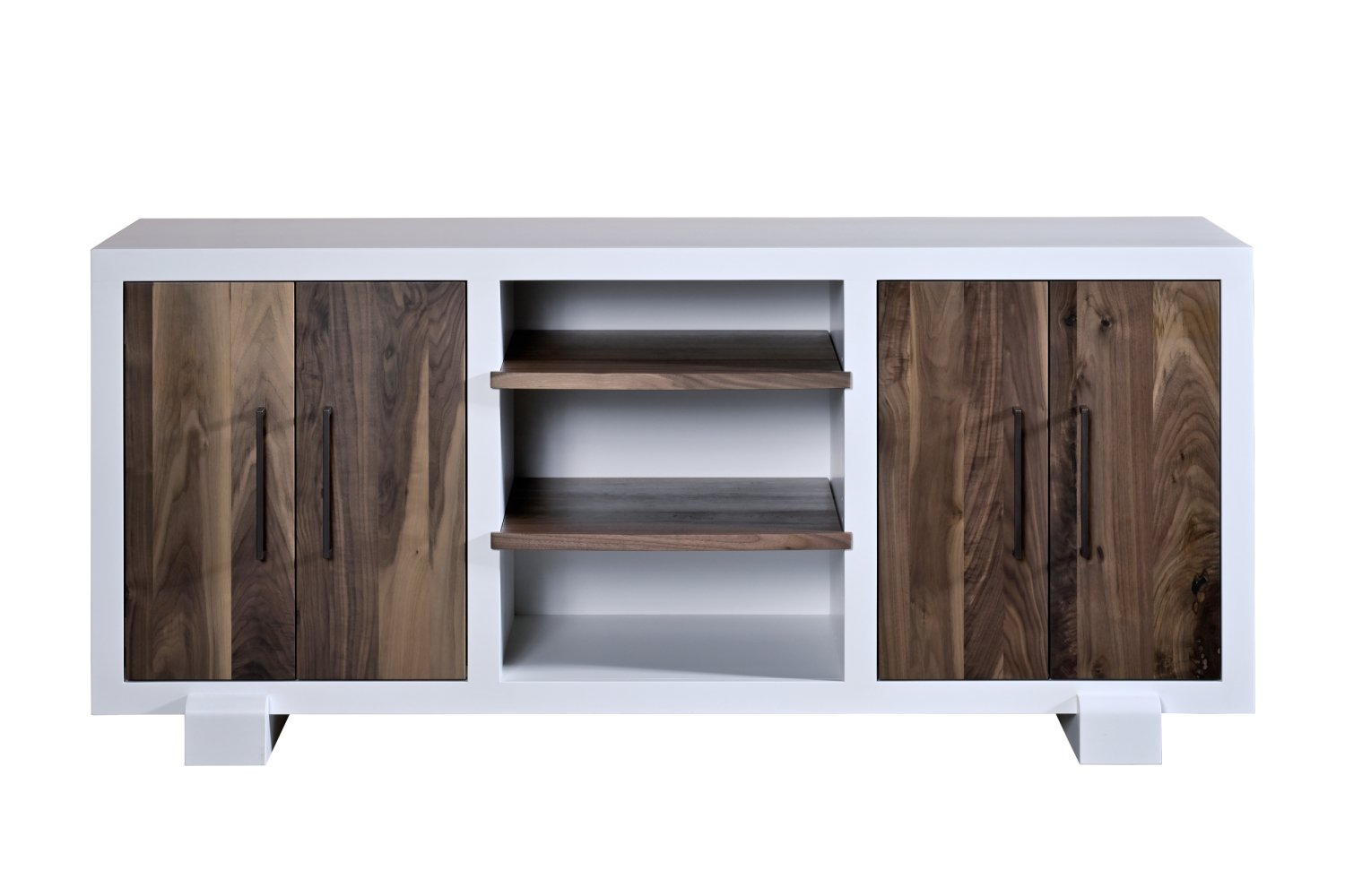 Amish Kalispell Solid Wood Media TV Console - snyders.furniture