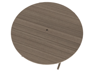 Amish Keystone - Juego de mesa de comedor redonda para patio de 60" para 8 personas