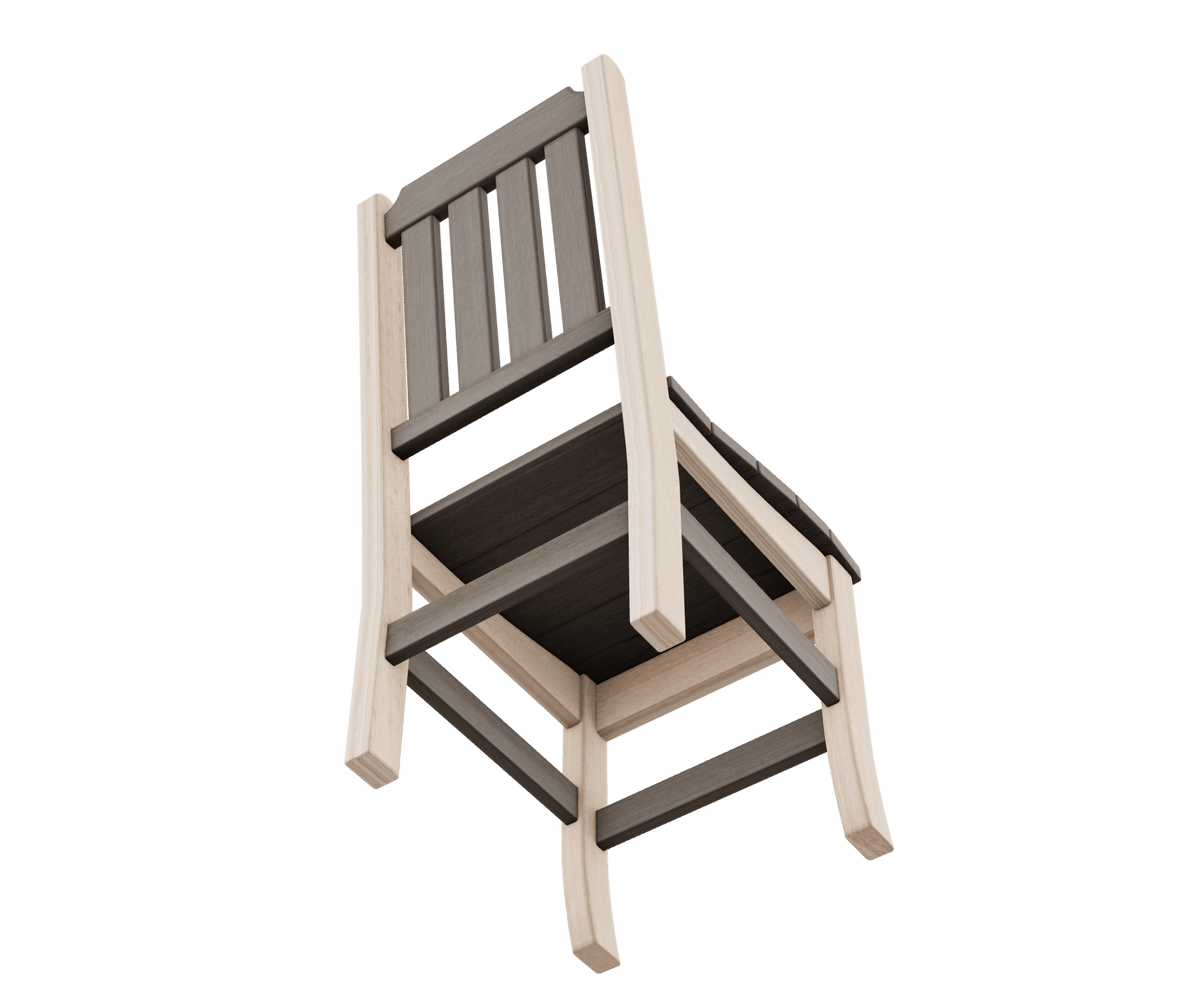 Juego de mesa de comedor redonda Amish Keystone para 4 personas