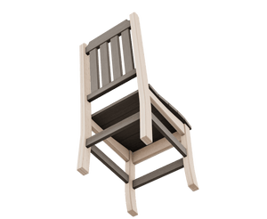 Juego de mesa de comedor redonda Amish Keystone para 4 personas