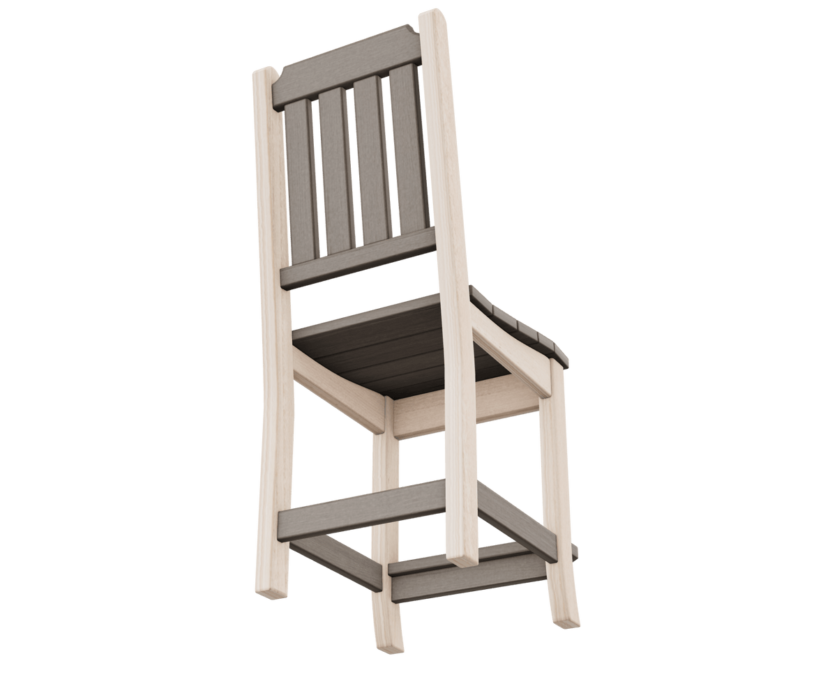 Silla de mostrador Amish Keystone Poly para patio