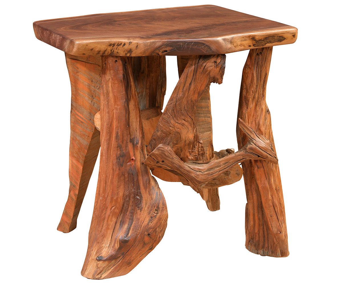 Amish Lakeshore Root Base End Table