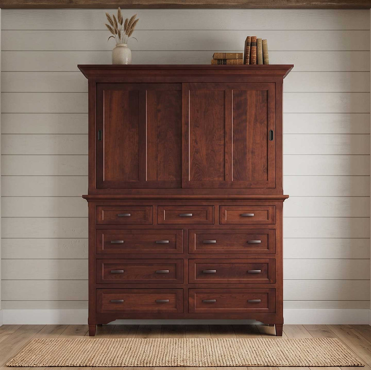 Amish Lexington Mule Chest with Sliding Doors
