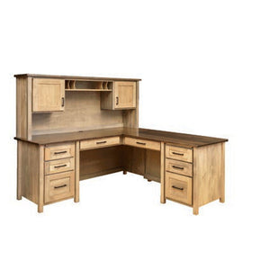 Amish Madisonburg Transitional Solid Wood Hutch Top