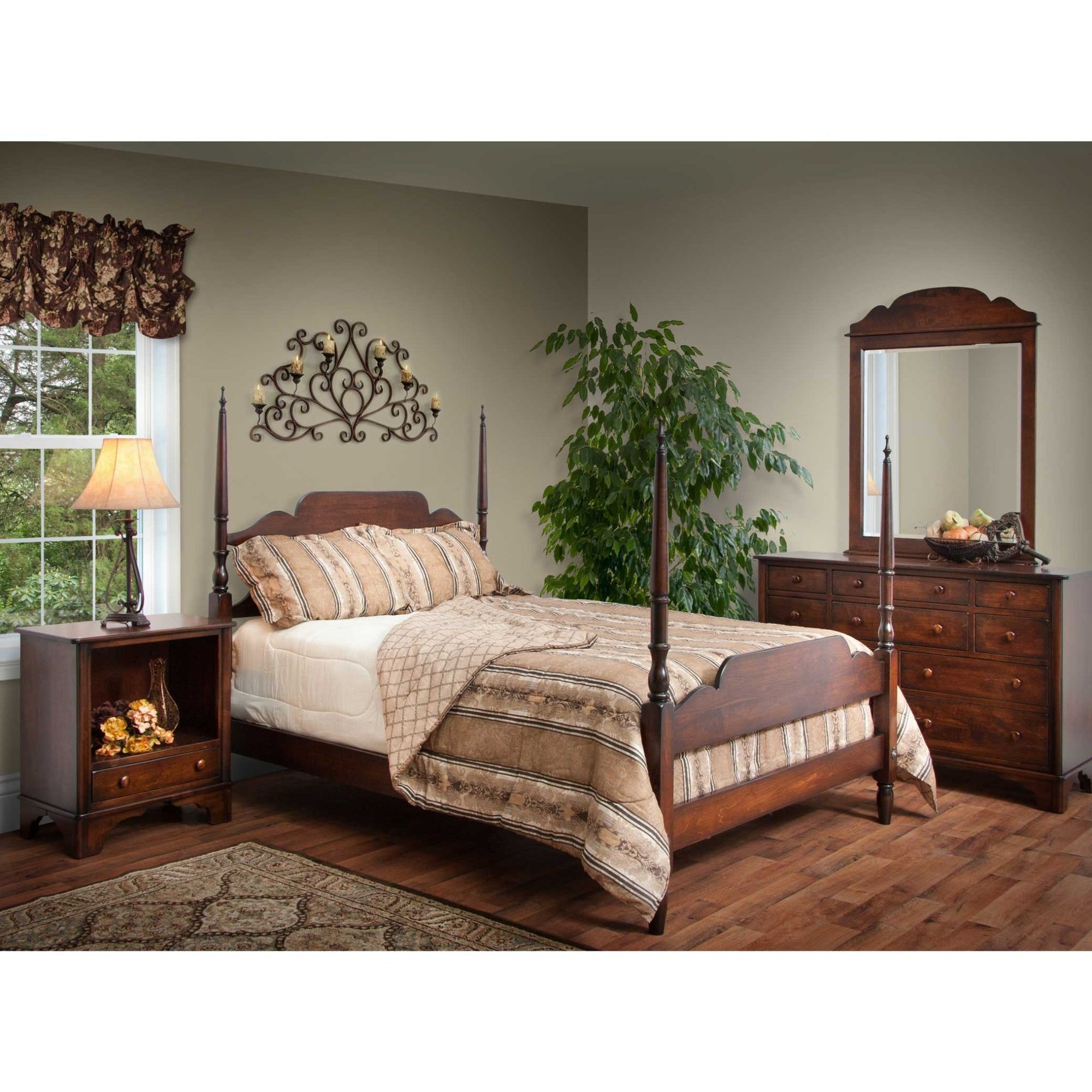 Amish New Amsterdam 4pc Poster Bedroom Set - snyders.furniture