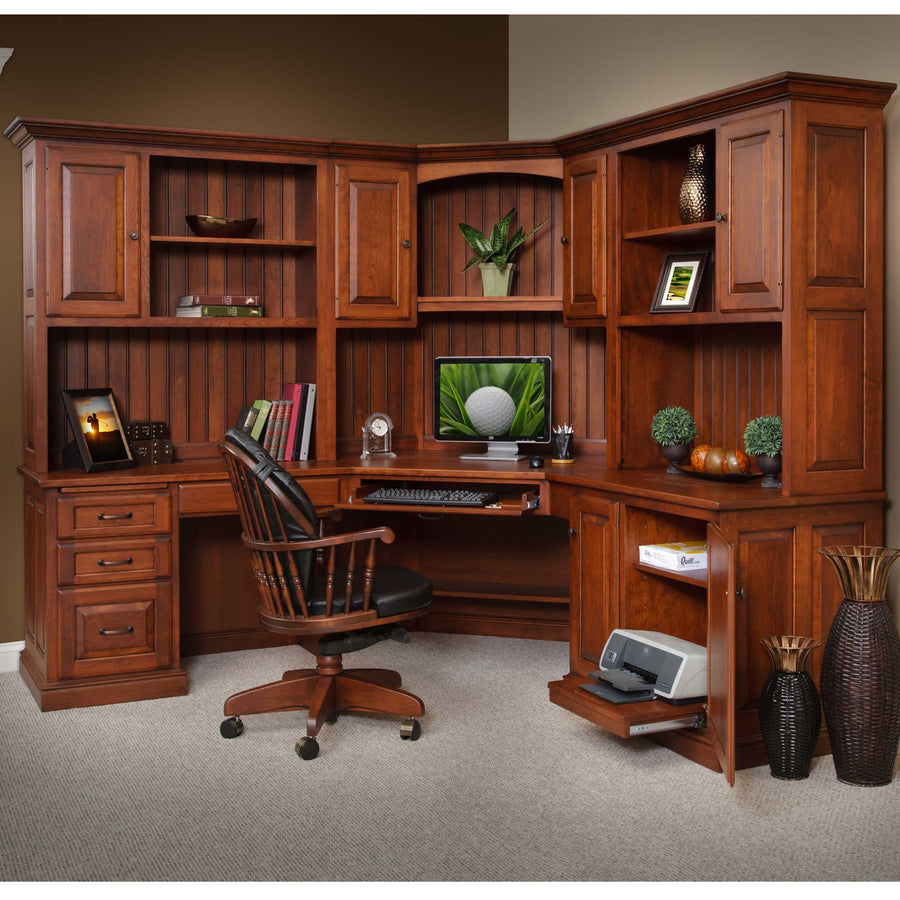 Amish Newburg Traditional Solid Wood Side Hutch