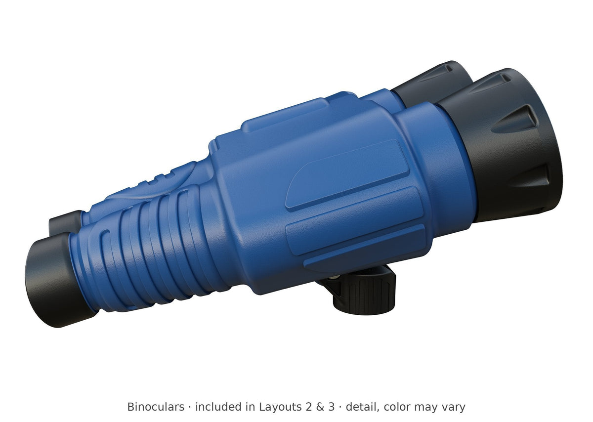 Binoculars detail – included in Layouts 2 & 3 of the Olympus Wooden Swing Set & Playset Kit