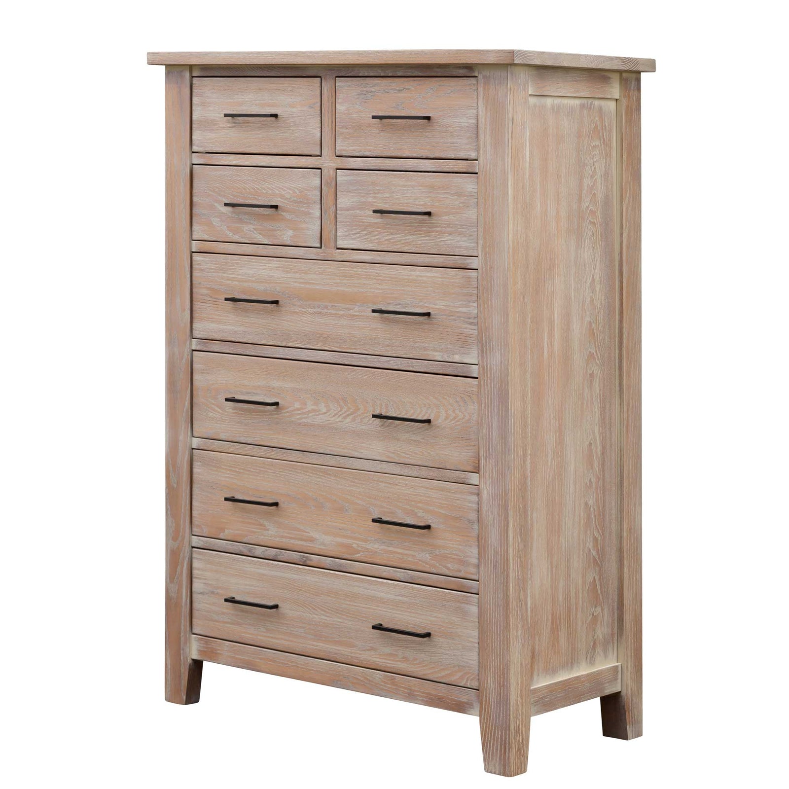 Amish Oreland Rustic Wood Master Chest of Drawers shown in the bedroom of a craftsman bungalow home