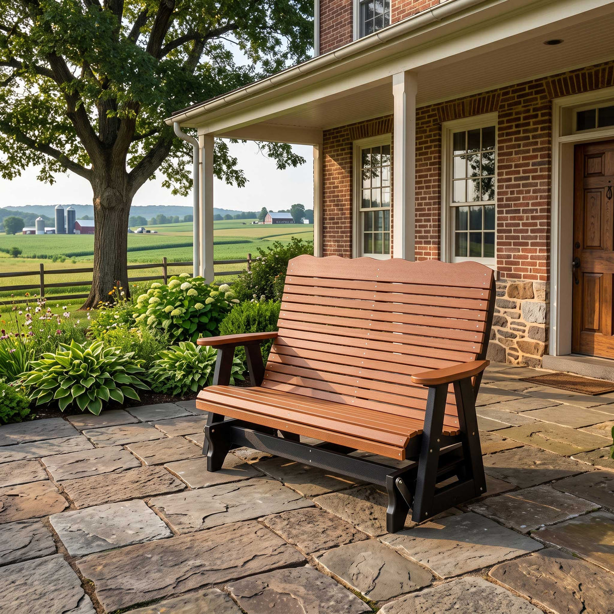 Amish Bar Harbor Poly Patio 4’ Glider