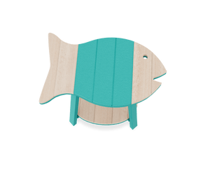 Amish Patio Poly Fish Shaped Bistro Side Table