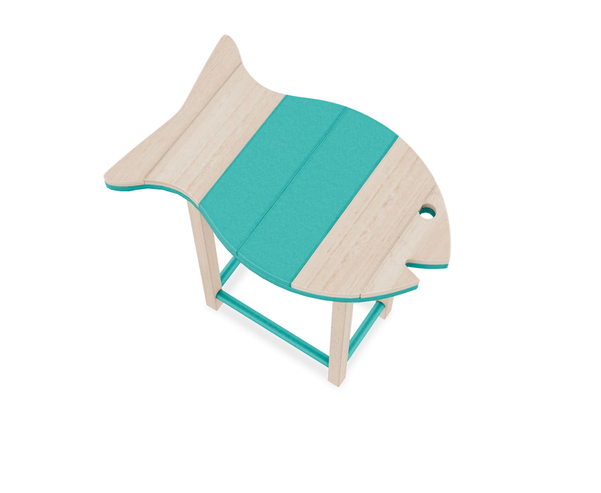 Amish Patio Poly Fish Shaped Side Table