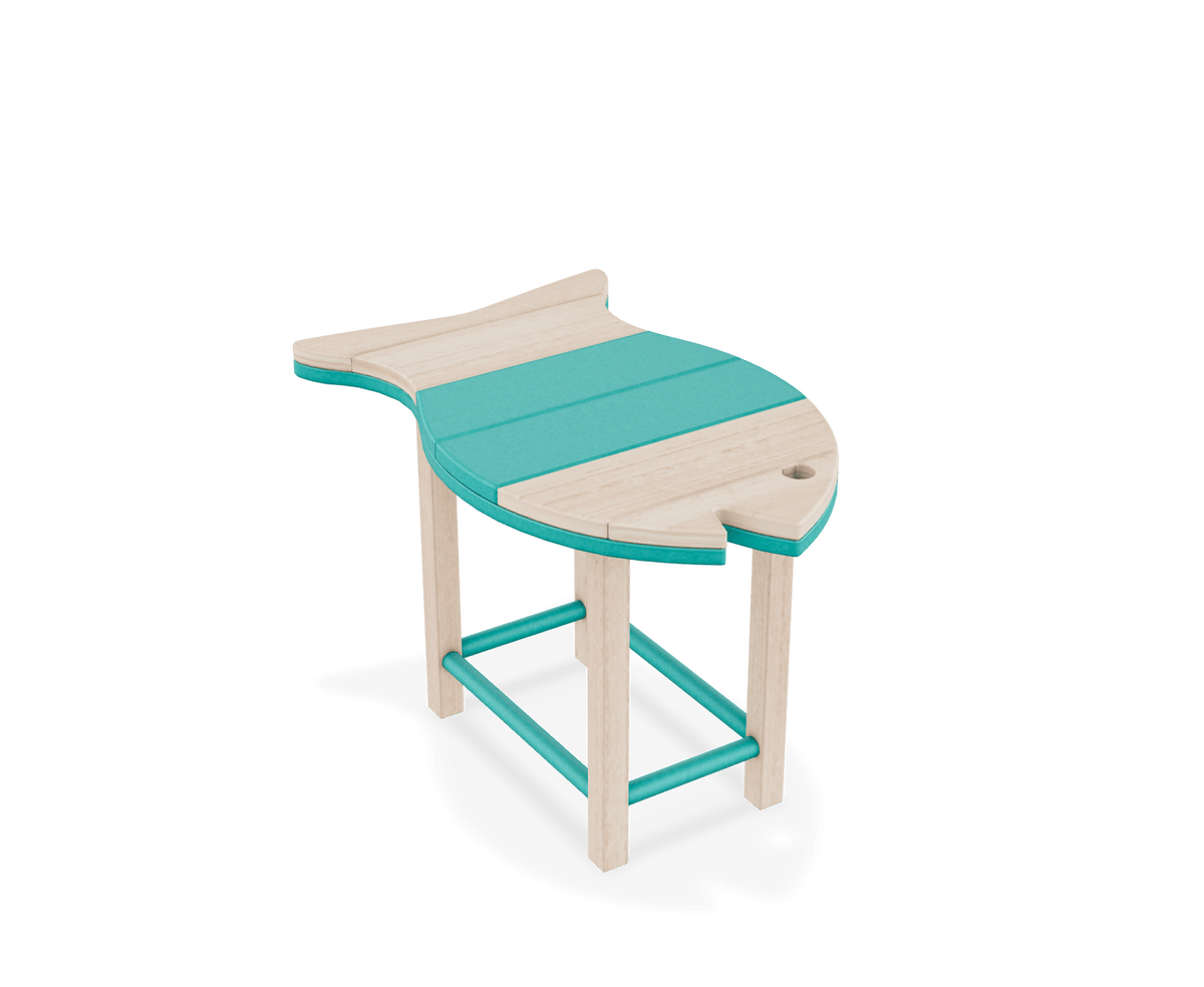 Amish Patio Poly Fish Shaped Side Table