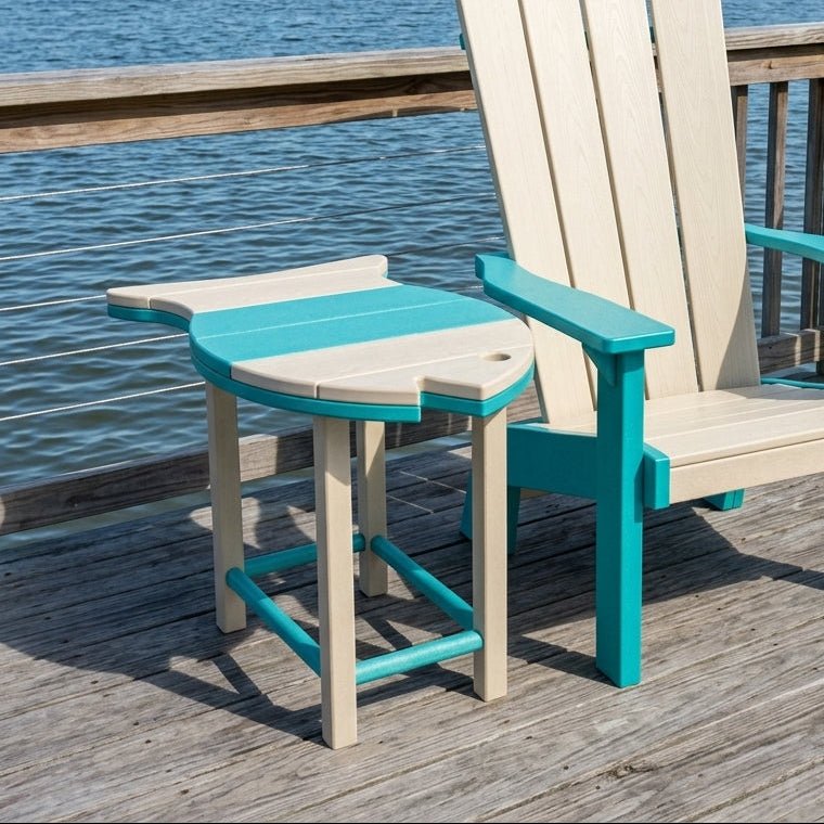 Amish Patio Poly Fish Shaped Side Table