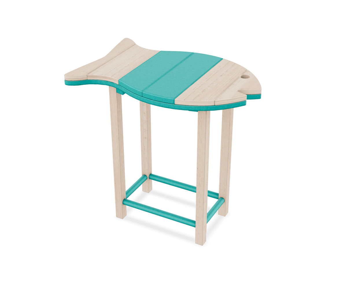 Amish Patio Poly Fish Shaped Side Table