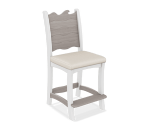 Amish Patio Poly Wave Cushion Bar Chair